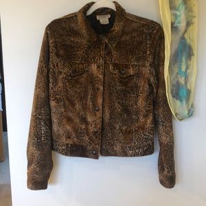 Vintage Jones New York Sport tiger print coat